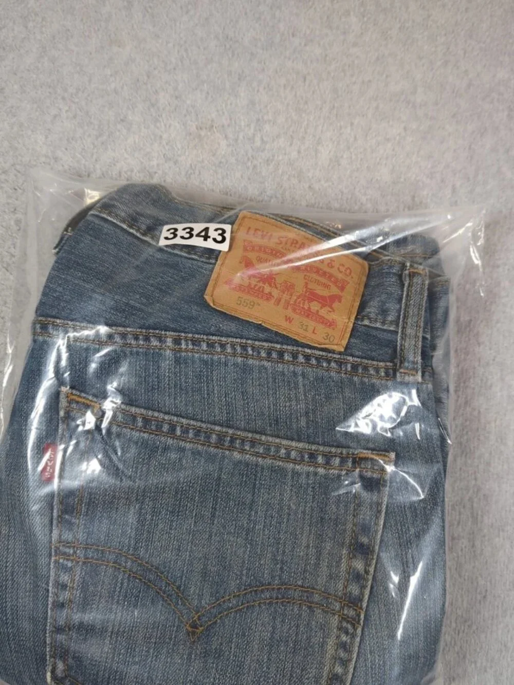 Levi's 559 Jeans Men's 31x30 (Actual 33x29) Blue Denim Relaxed Straight Leg
